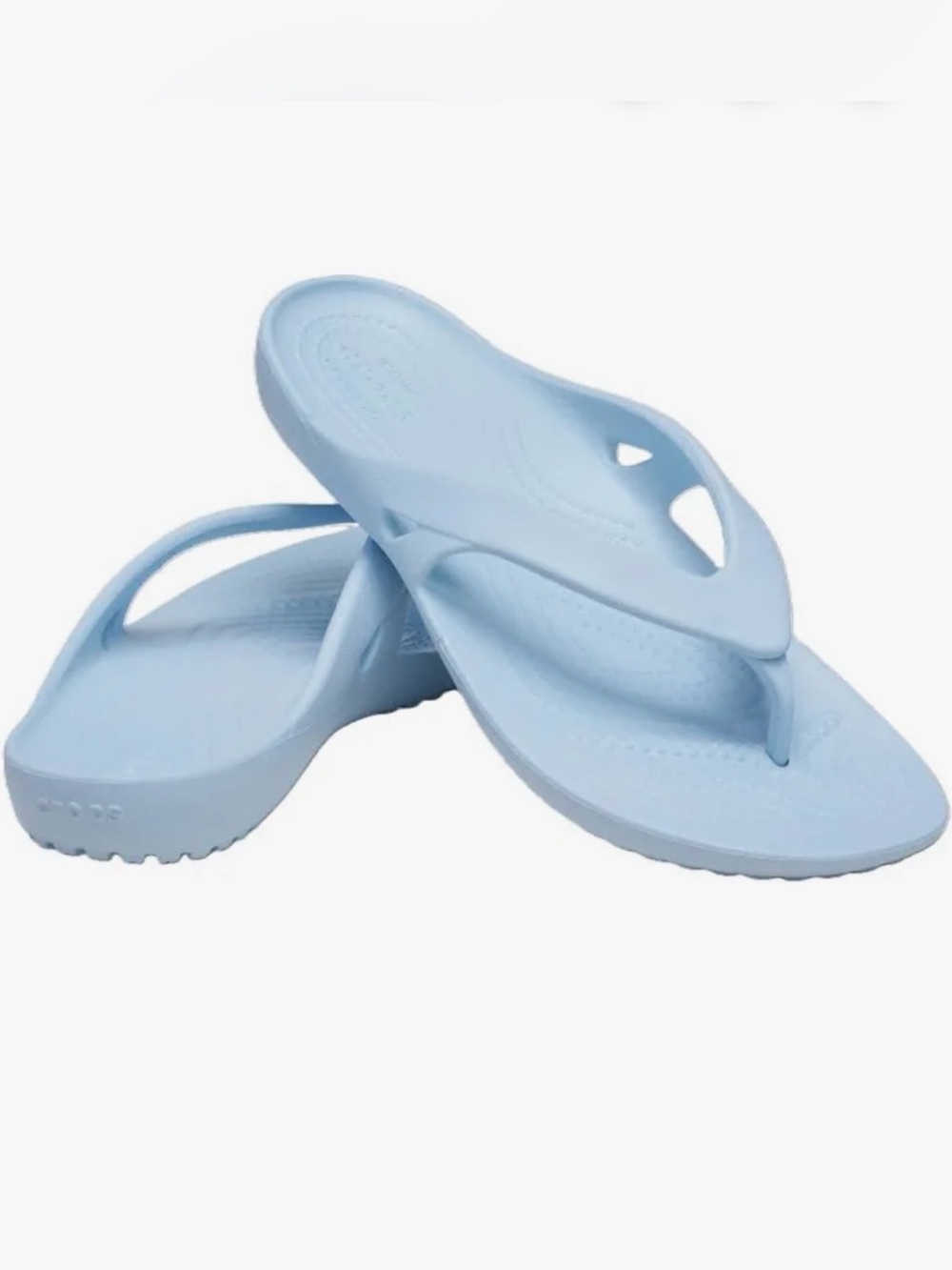 Crocs Women’s Kadee II Flip Flop Pale Blue Size 7 NWT